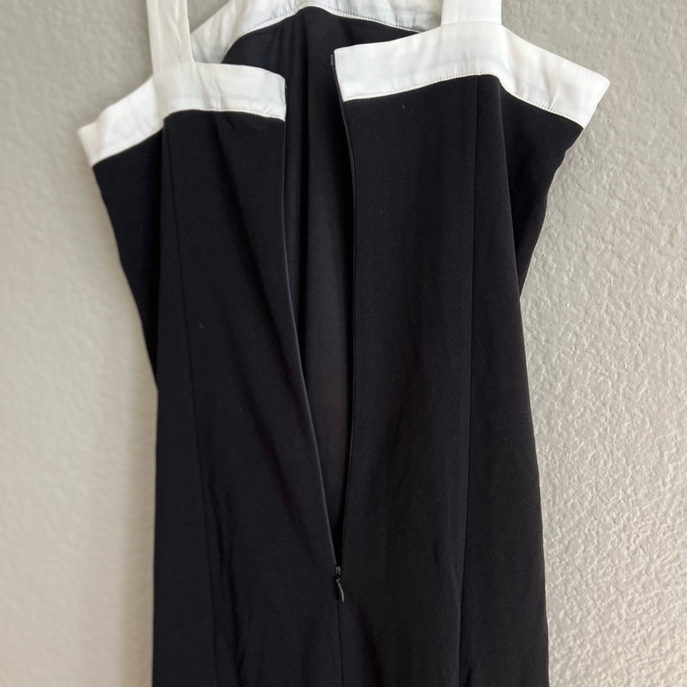 Luxurious Outlook Black and White Bow Mermaid Maxi Dress - Picture 7 of 9